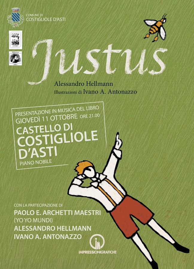Al castello di Costigliole d’Asti si presenta il libro “Justus”.