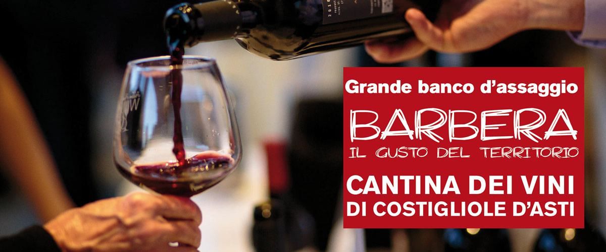 Grande banco d’assaggio della Barbera Gusto del territorio.