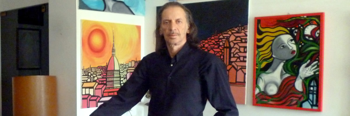 Il pittore Elio Grosso.